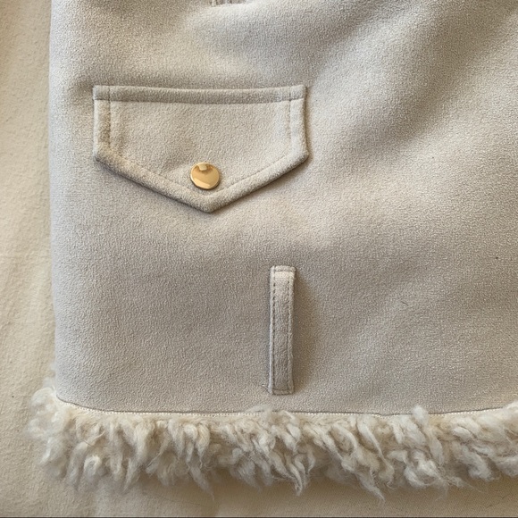 Zara Shearling Aviator Jacket - Picture 8 of 12